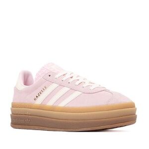 NIB Adidas Gazelle Bold Sneakers Clear Pink / Cream White / Gold Metallic / Gum